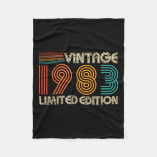 Vintage 1983 Limited Edition Clic 1983 Men Women V Fleece Blanket
