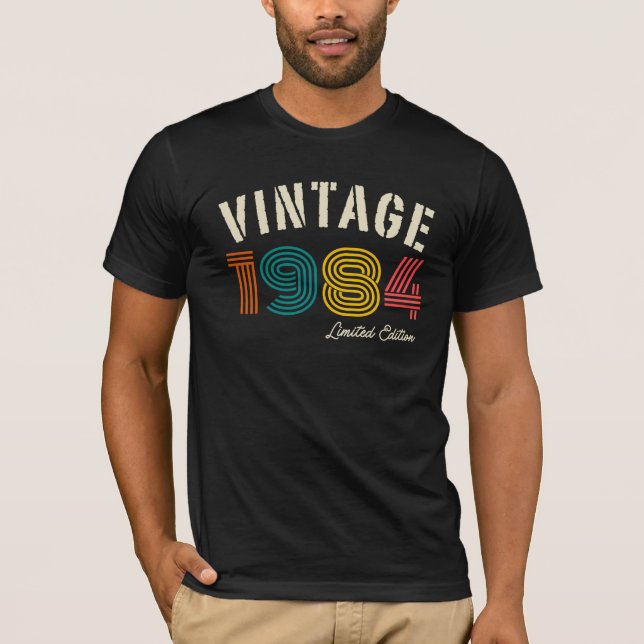 Vintage 1984 41st  Birthday T-Shirt (Front)