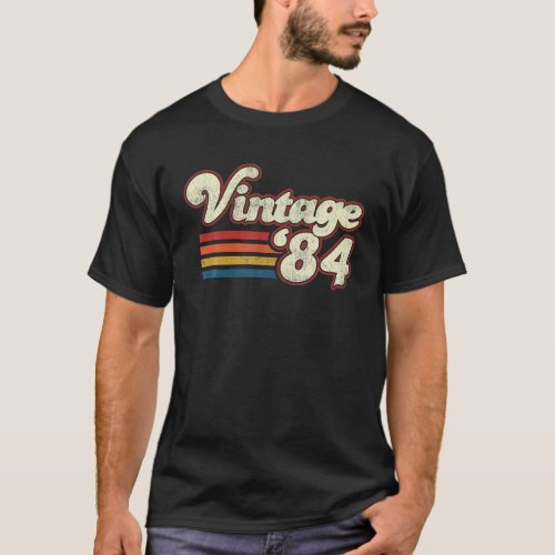Vintage 1984 Birthday Funny Retro 40th Bday 40 T_Shirt