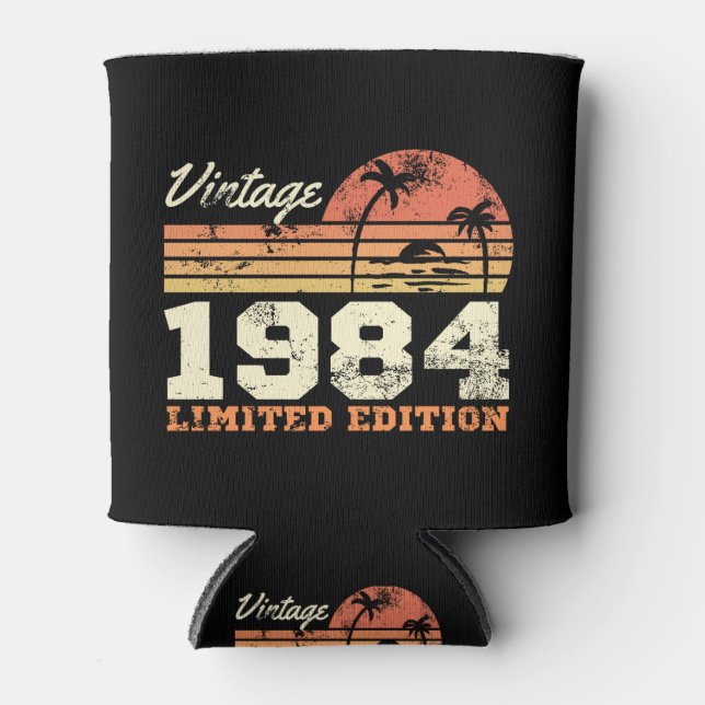 Vintage 1984 Limited Edition 40th Birthday Can Cooler (Front)