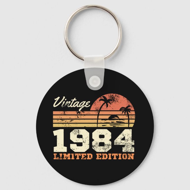Vintage 1984 Limited Edition 40th Birthday Keychain (Front)
