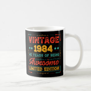 Vintage 1984 Made in 1984 40th Birthday 40 Years Coffee Mug
