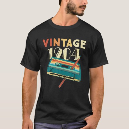 Vintage 1984 Music Cassette 40th Birthday Gifts 40 T_Shirt