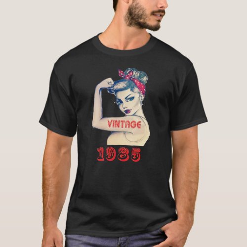 Vintage 1985 37 Years Old Men and Women 37th T_Shirt