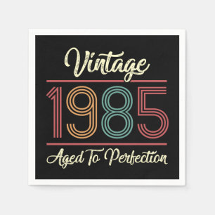 Vintage 1985 40th Birthday Napkins
