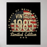 Vintage 1985 Limited Edition 40-year-old Gifts Usa