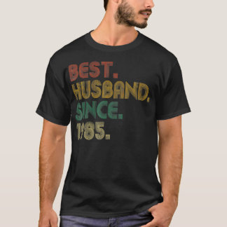 Vintage 1985 Retro 36 Yrs Wedding Anniversary 36th T-Shirt