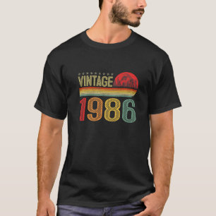 Vintage 1986 Bday 36 Years Old Funny 36Th Birthday T-Shirt