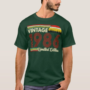 Vintage 1986 Birthday Shirt Limited Edition 1986 B