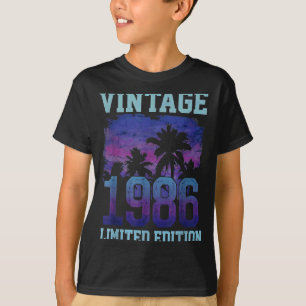 Vintage 1986 Limited Edition 40th Birthday 40 Year T-Shirt
