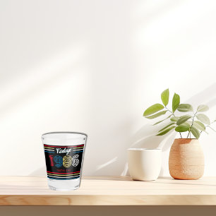 Vintage 1986 Retro Stripe 40th Birthday Favor Shot Glass