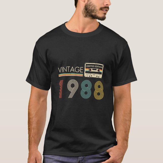 Vintage 1988  Cassette T-Shirt (Front)