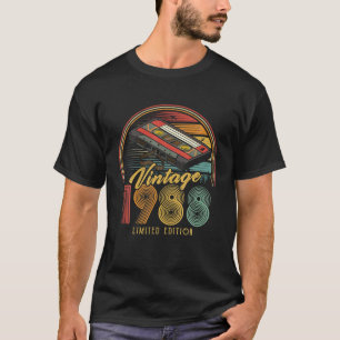 Vintage 1988 Retro Cassette 1988 38th Birthday 38 T-Shirt