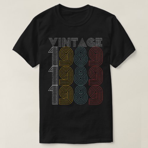 Vintage 1989 30 Years Old Cool Birthday Gifts T_Shirt