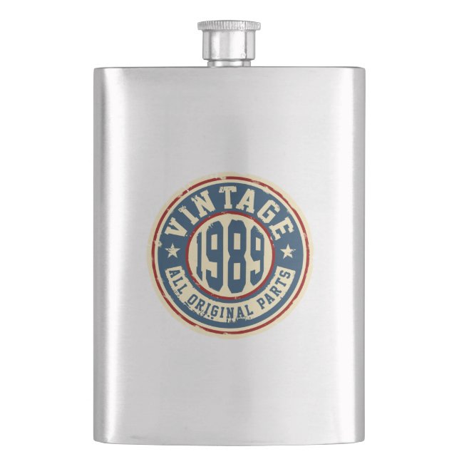 Vintage 1989 All Original Parts Hip Flask (Front)