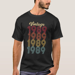 Vintage 1989 Made In 1989 33rd Birthday T-Shirt