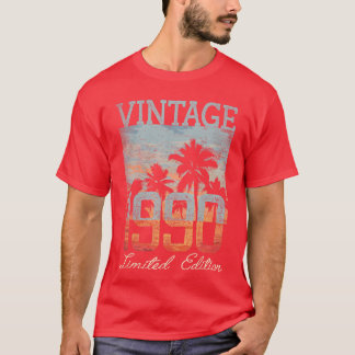 Vintage 1990 Limited Edition 35th Birthday 35 Year T-Shirt