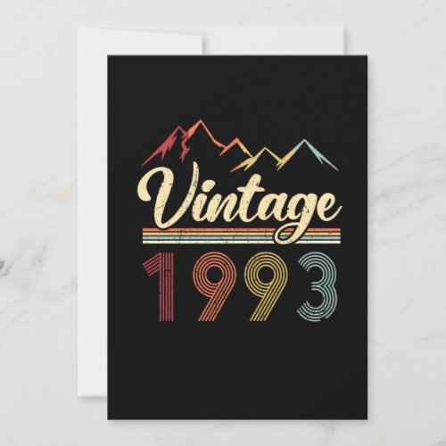 Vintage 1993 28th Birthday Retro 28 Years Old Invitation