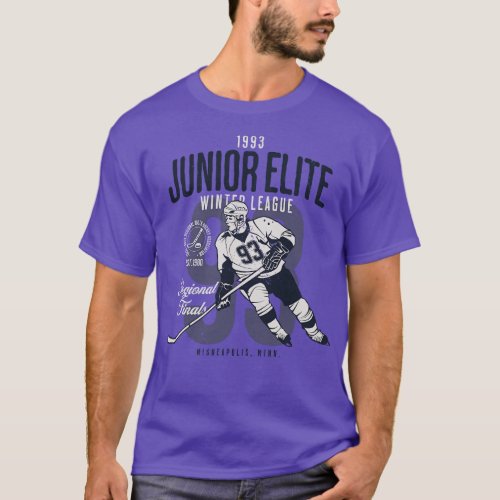 Vintage 1993 Junior Elite Winter League Regional F T_Shirt