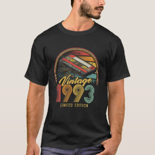 Vintage 1993 Retro Cassette 1993 33rd Birthday 33 T-Shirt