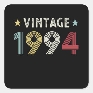 Vintage 1994 30th Birthday Gift 30 years old Square Sticker