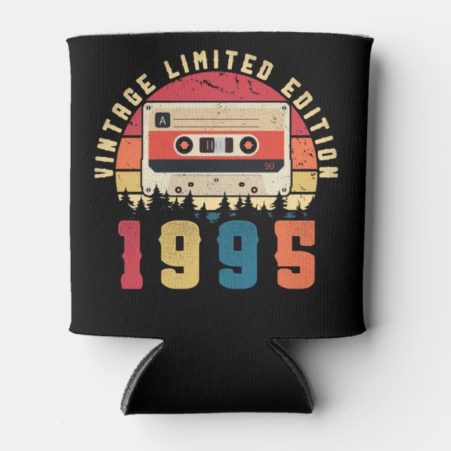 Vintage 1995 Birthday Cassette Tape Can Cooler (Front)