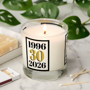 Vintage 1996 Milestone 30th Birthday Scented Candle