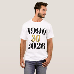 Vintage 1996 Milestone 30th Birthday T-Shirt