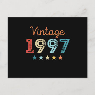 Vintage 1997 30th Birthday Retro Gift 30 year old Postcard