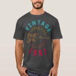 Vintage 1997 Birthday Limited Edition Guitar Music T-Shirt<br><div class="desc">Vintage 1997 Birthday Limited Edition Guitar Music Notes1390 .</div>