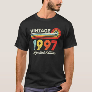Vintage 1997 Birthday  Men Women Born In 1997 T-Shirt