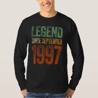 Vintage 1997 Birthday September Born Legend Since T-Shirt