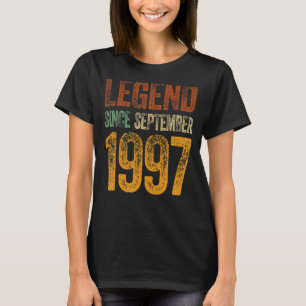 Vintage 1997 Birthday  September Born Legend Since T-Shirt