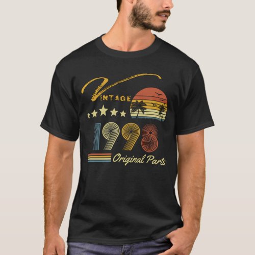 Vintage 1998 23rd Birthday 23 Years Old T_Shirt
