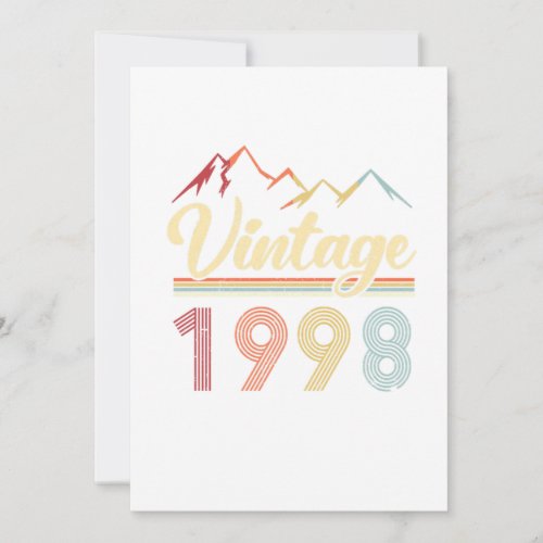 Vintage 1998 23th Birthday Retro 23 Years Old Invitation