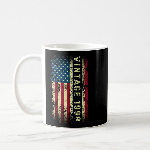 Vintage 1998 American Flag 25 Year Old 25th Birthd Coffee Mug