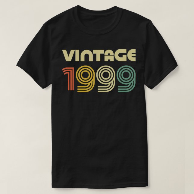 Vintage 1999  22nd Birthday Gift  T-Shirt (Design Front)