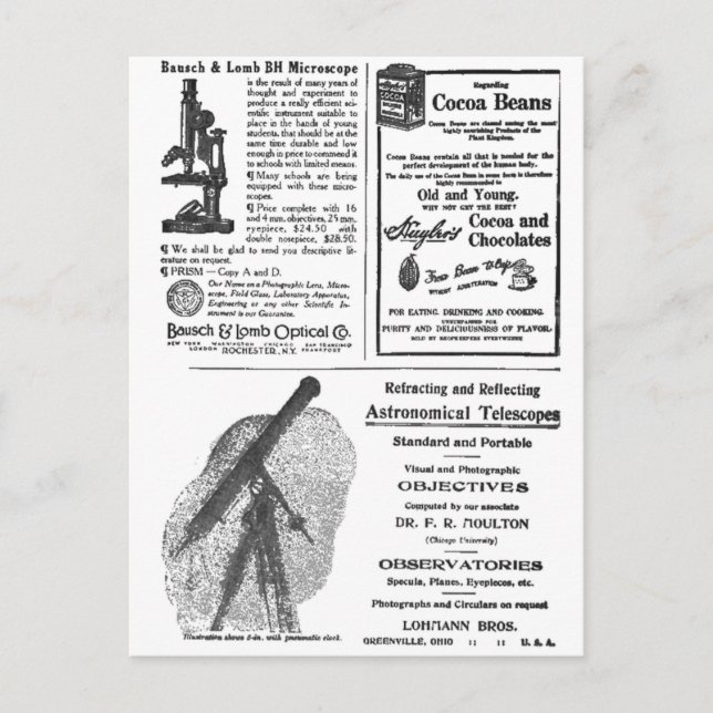 Vintage 19th Century Advertising Newspaper Fun Fab Postcard (Front)