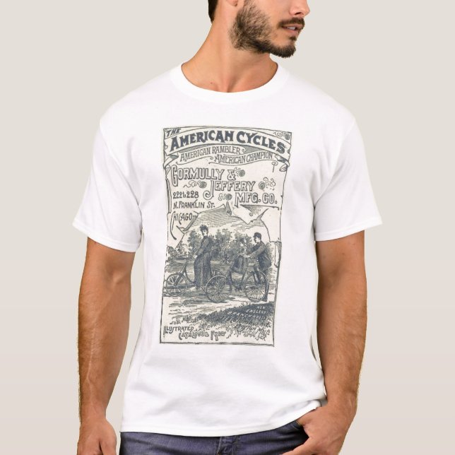 Vintage 19th Century Bicycle Shirt (Front)