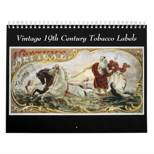 Vintage 19th Century Tobacco Labels Calendar