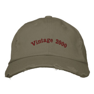 Vintage 2000 Light Olive Heritage Distressed-Hat Embroidered Baseball Cap