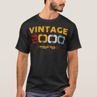 Vintage 2000 Original Parts Family Birthday Gift T-Shirt