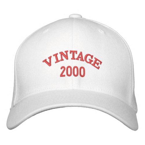 Vintage 2000 personalized birthday embroidered baseball cap