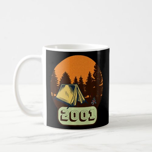 Vintage 2001 Birthday Camping Hiking  Coffee Mug