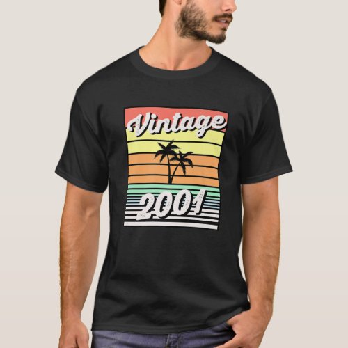Vintage 2001 Limited Edition 21St Birthday Gift Me T_Shirt