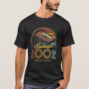Vintage 2002 Retro Cassette 2002 24th Birthday 24 T-Shirt