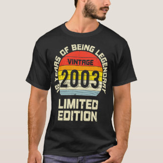 Vintage 2003 Limited Edition 18 Years Old Fun 18th T-Shirt