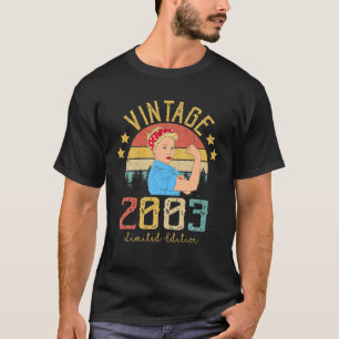 Vintage 2003 Made In 2003 18Th Birthday Women 18 Y T-Shirt