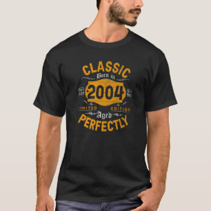 Vintage 2004 Born IN 2004 19th Birthday 19 Year O T-Shirt