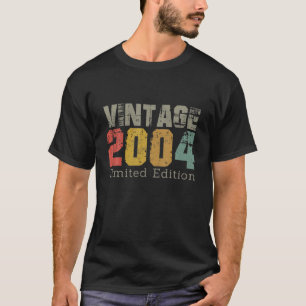 Vintage 2004 Limited Edition 18Th Birthday 18 Year T-Shirt